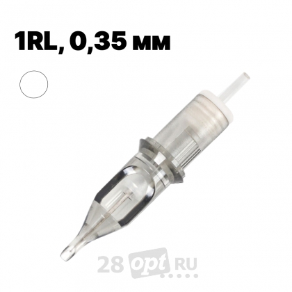 Картриджи для художественной татуировки EZ Revolution RC1201RL Round Liner 1, 0,35 мм, коробка 20 шт.