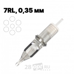 Картриджи для художественной татуировки EZ Revolution RC1207RL, Round Liner 7, 0,35 мм, коробка 20 шт.