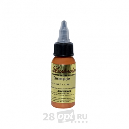 Уцененный товар Краска для художественной татуировки LushColor, Creamsicle, 30 мл
